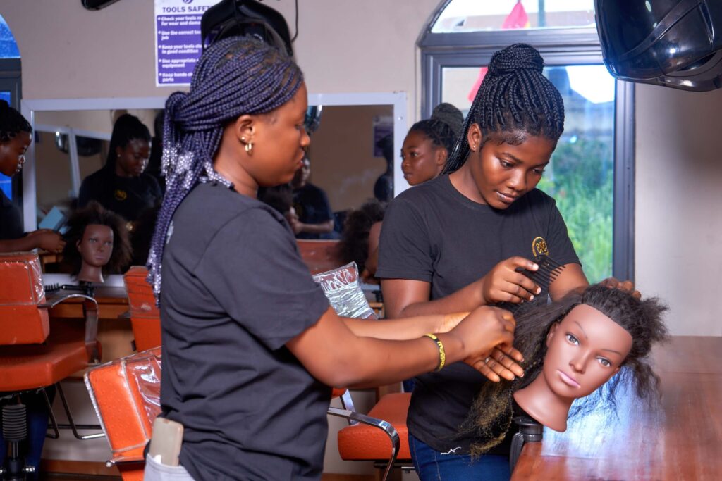 Hairstyling Training Session